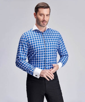 Blue Madras Check Shirt