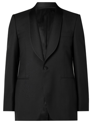 Black Italian Wool Blend Tuxedo