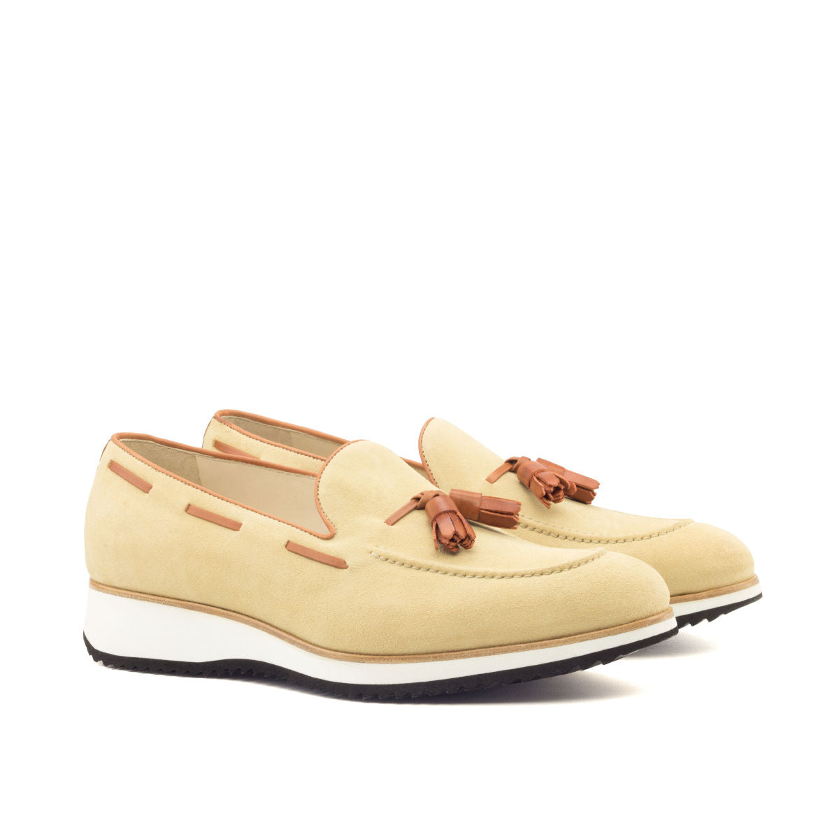 Sand Lux Suede Loafer with Running Sole