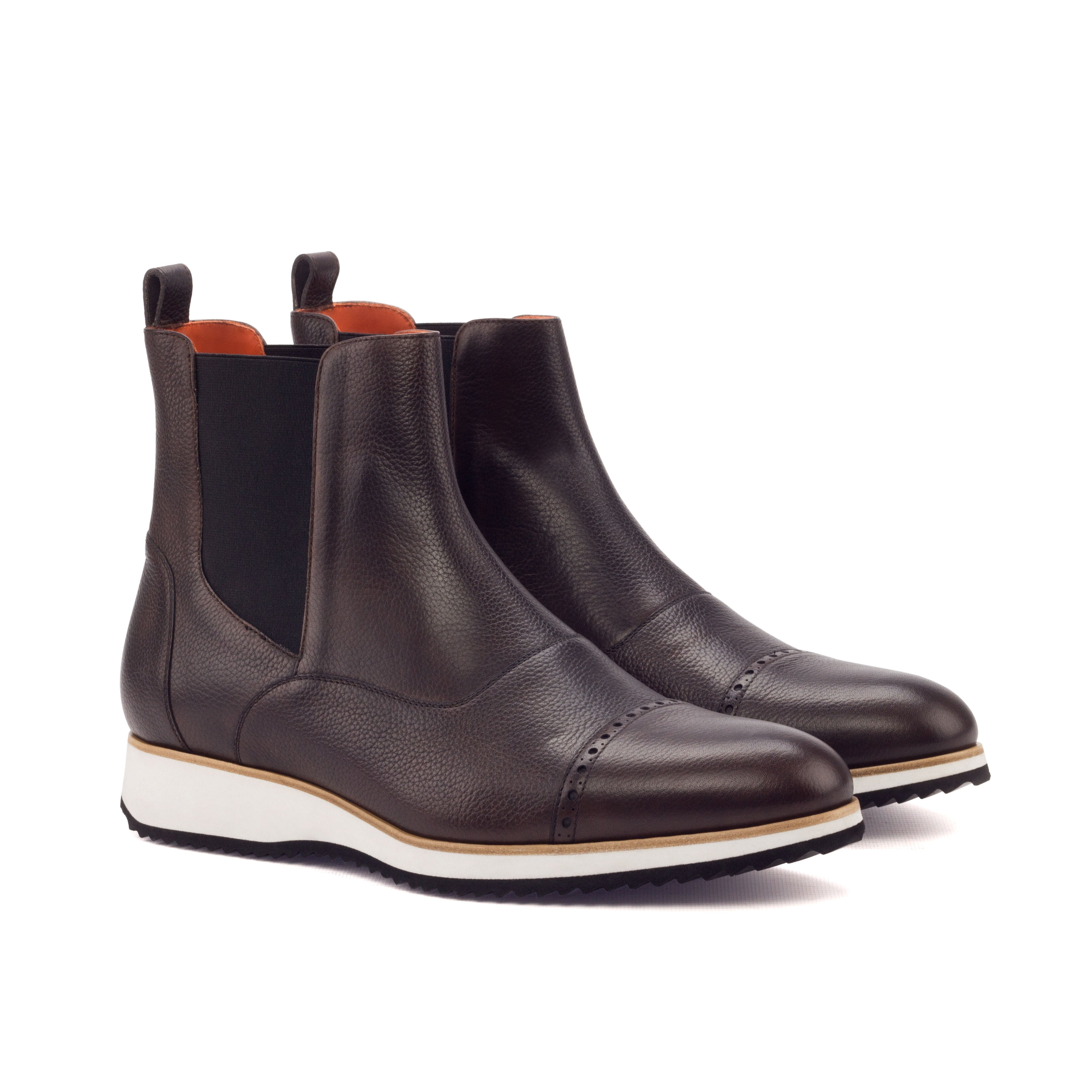 Dark Brown Chelsea Boot with Running Sole