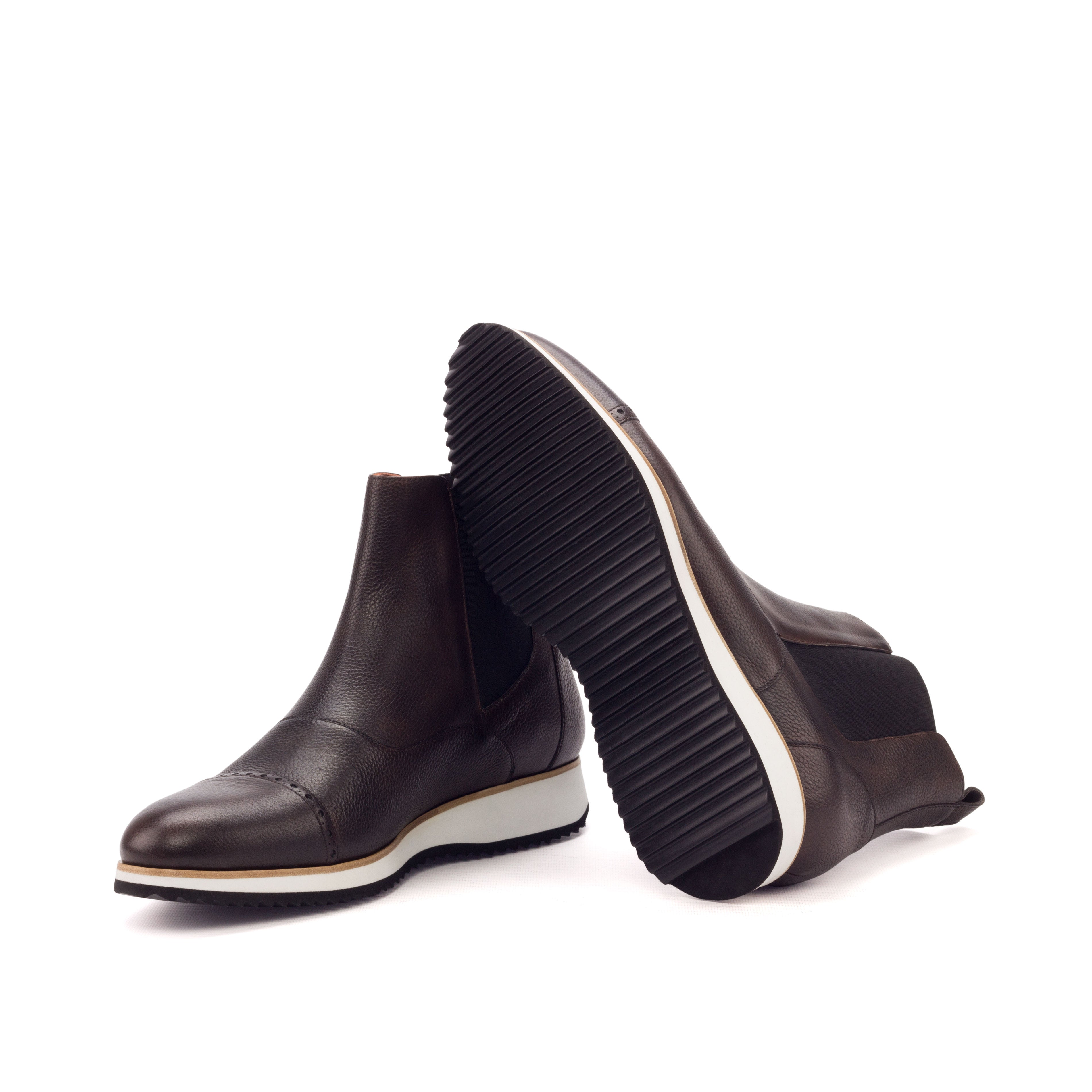 Dark Brown Chelsea Boot with Running Sole