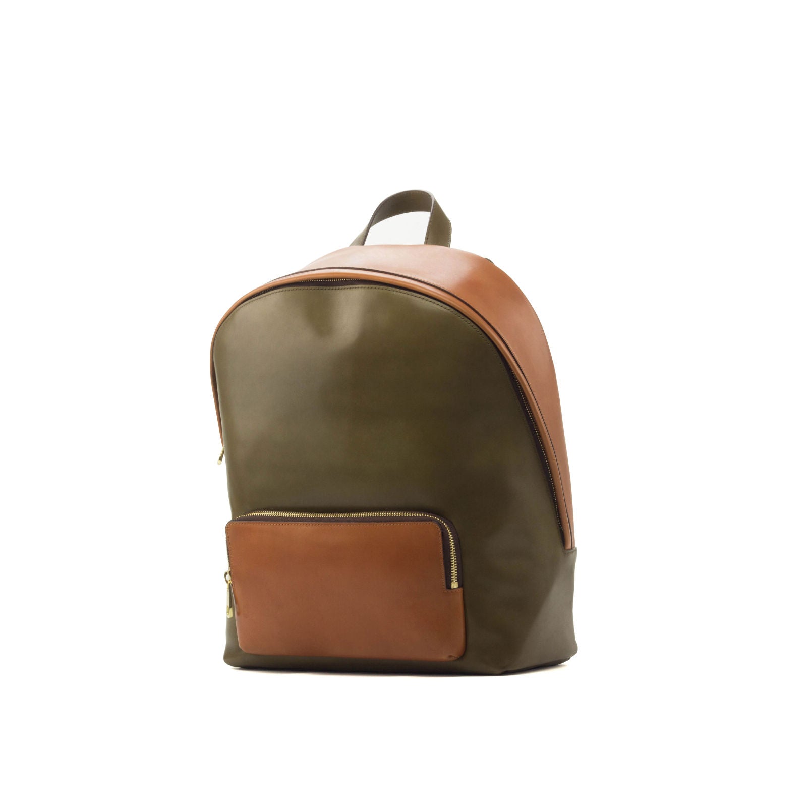 Olive & Cognac Calf Backpack