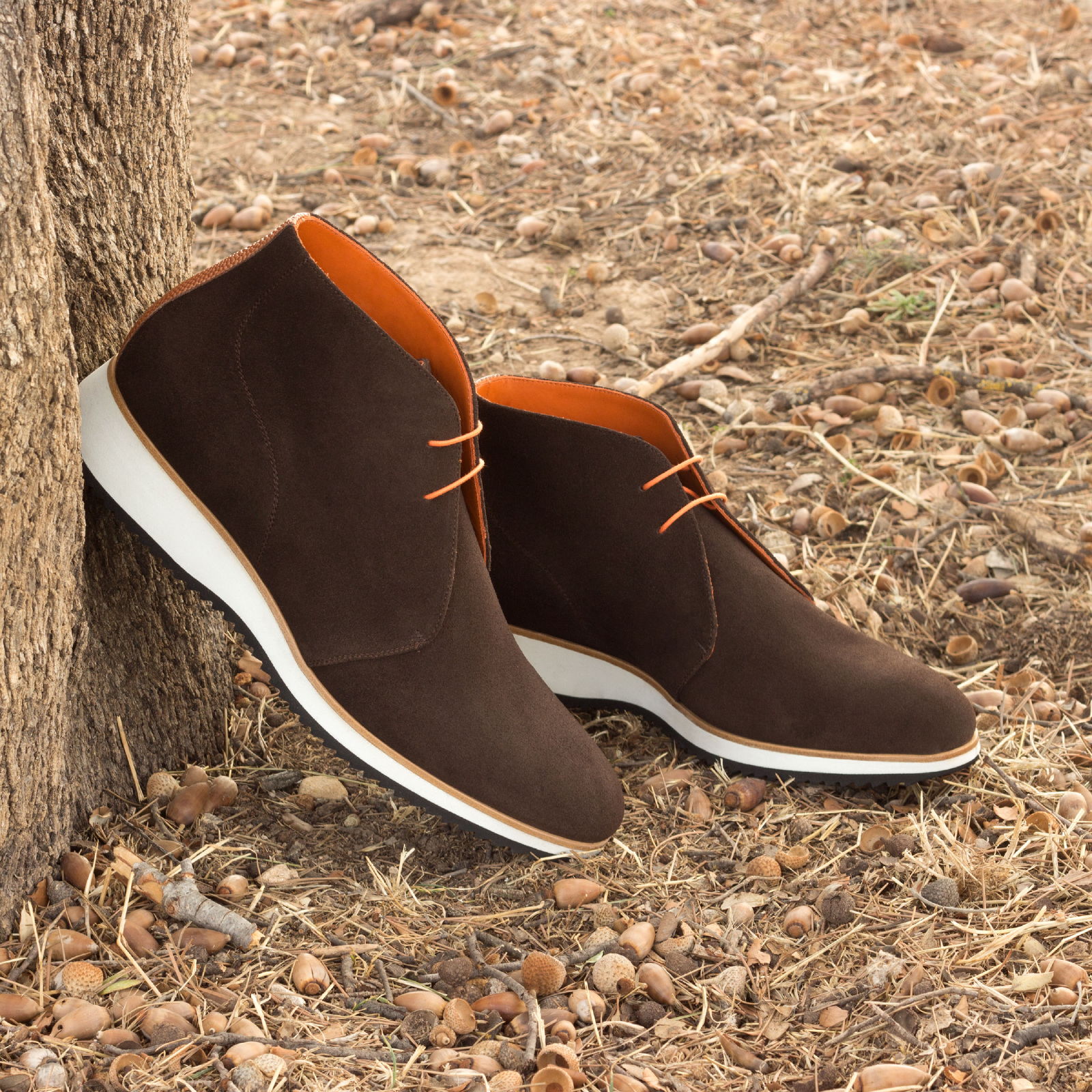 Brown Suede Chukka Boot with Running Sole