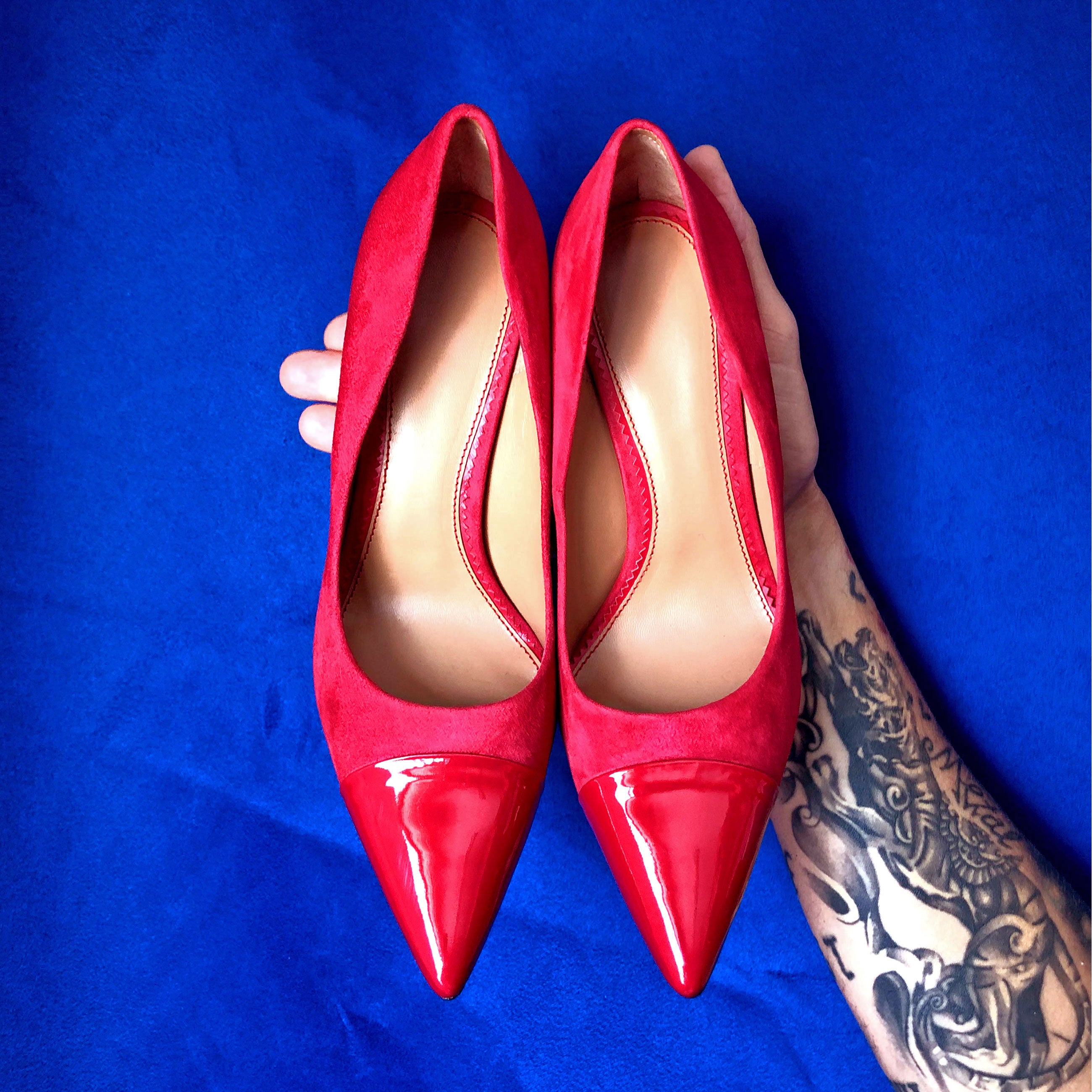 Passion Red Italian Suede Milan