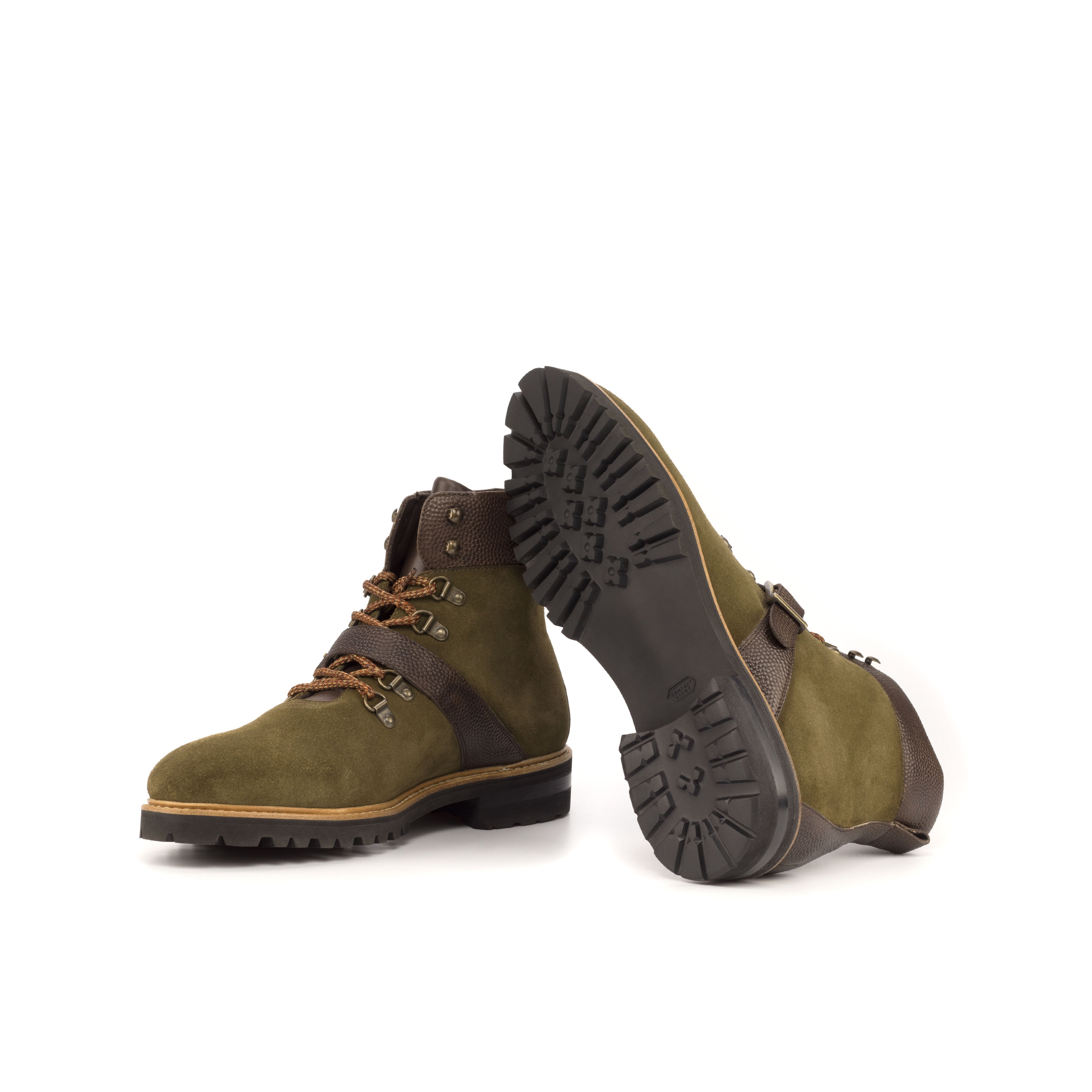 Khaki Green Lux Suede Hiking Boot