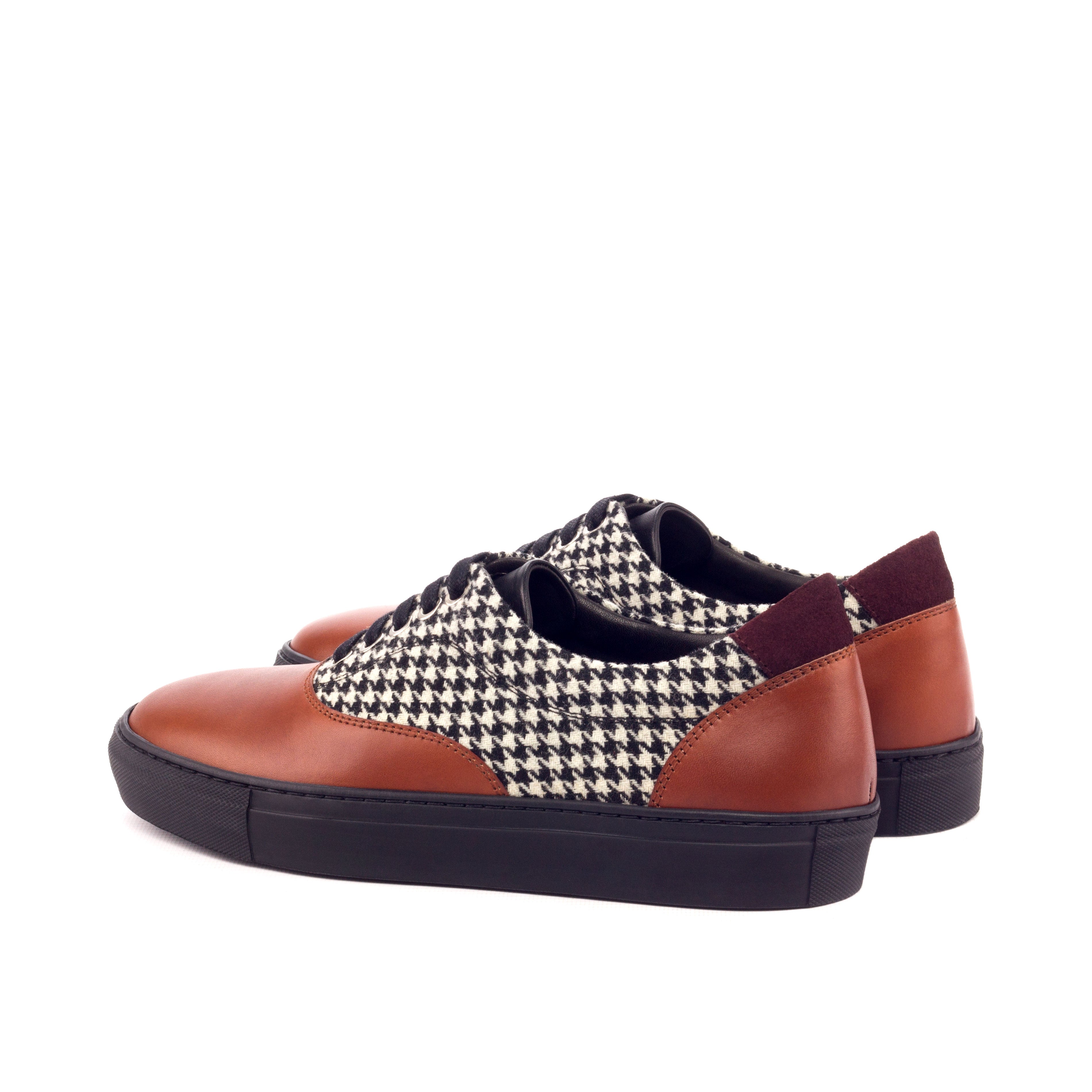 Houndstooth and Cognac Calf Top Sider