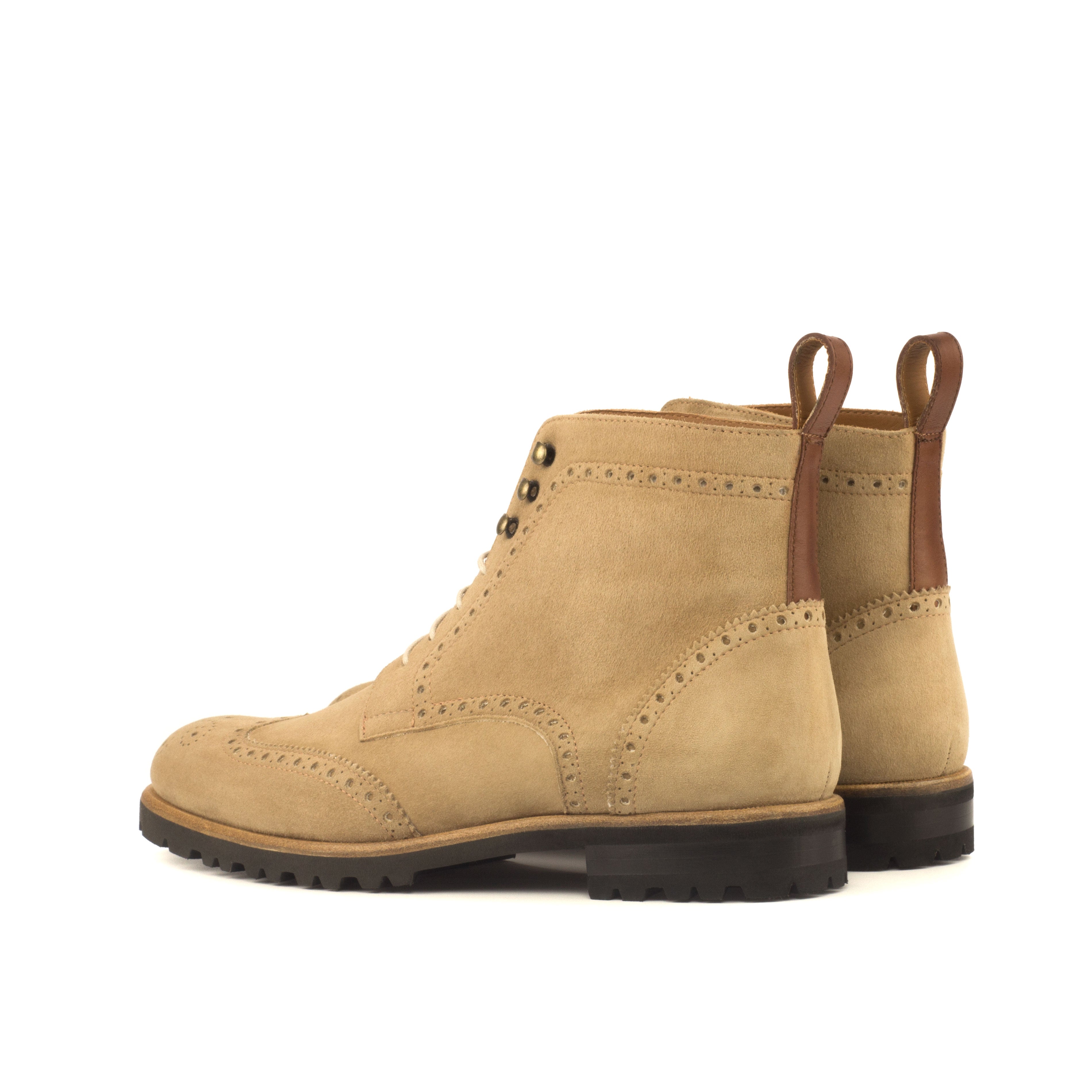 Caramel Kid Suede Military Boot