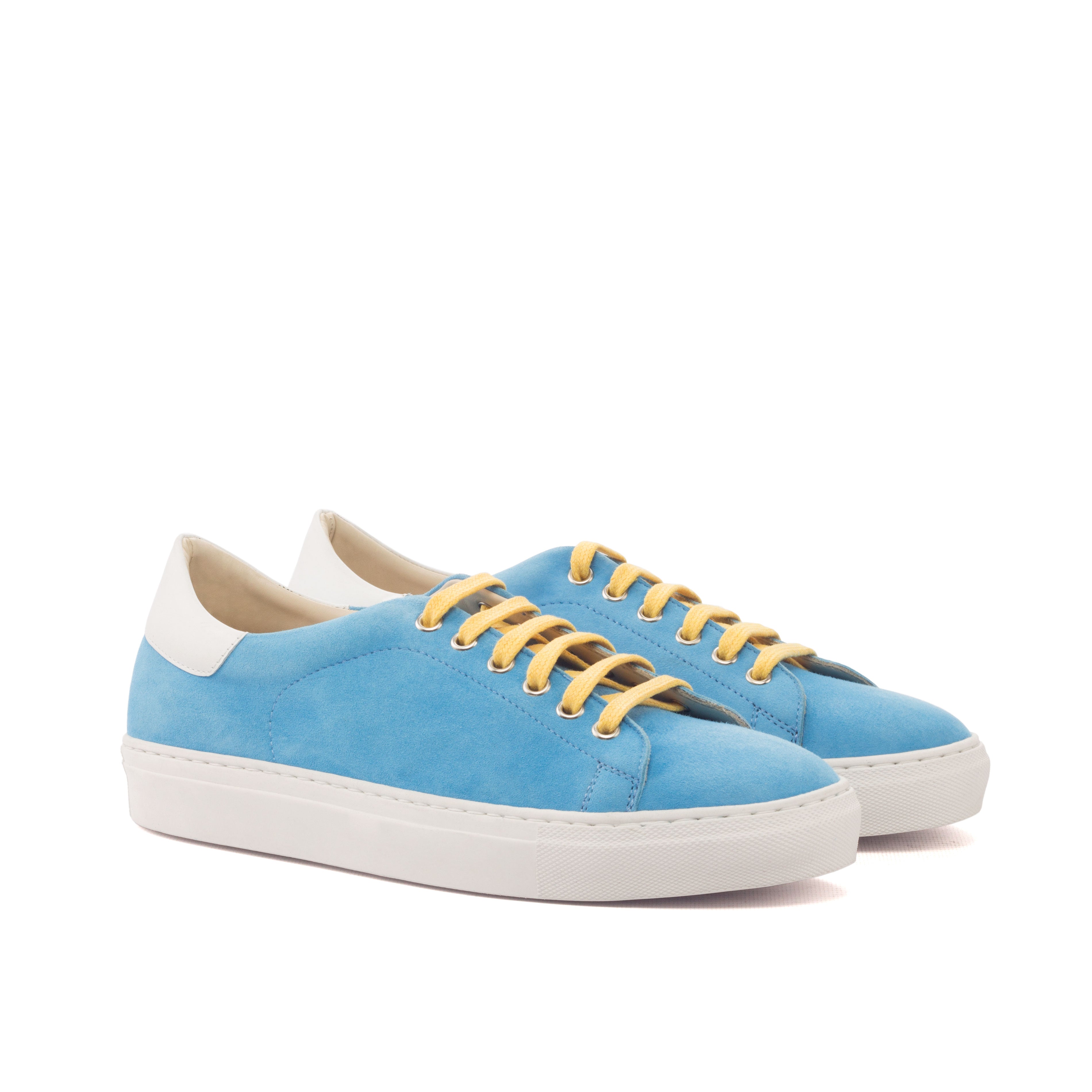 Turquoise Kid Suede Trainer