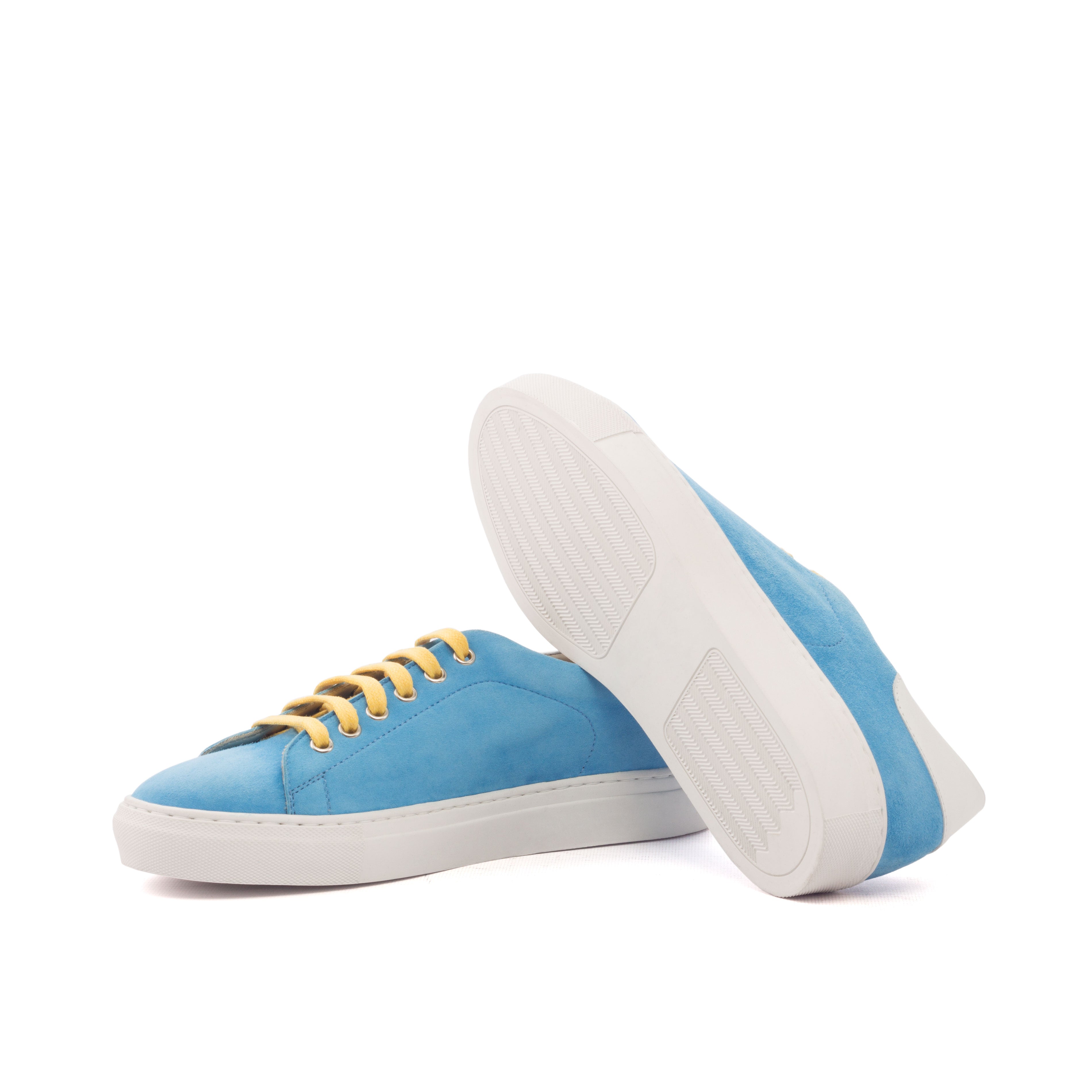Turquoise Kid Suede Trainer