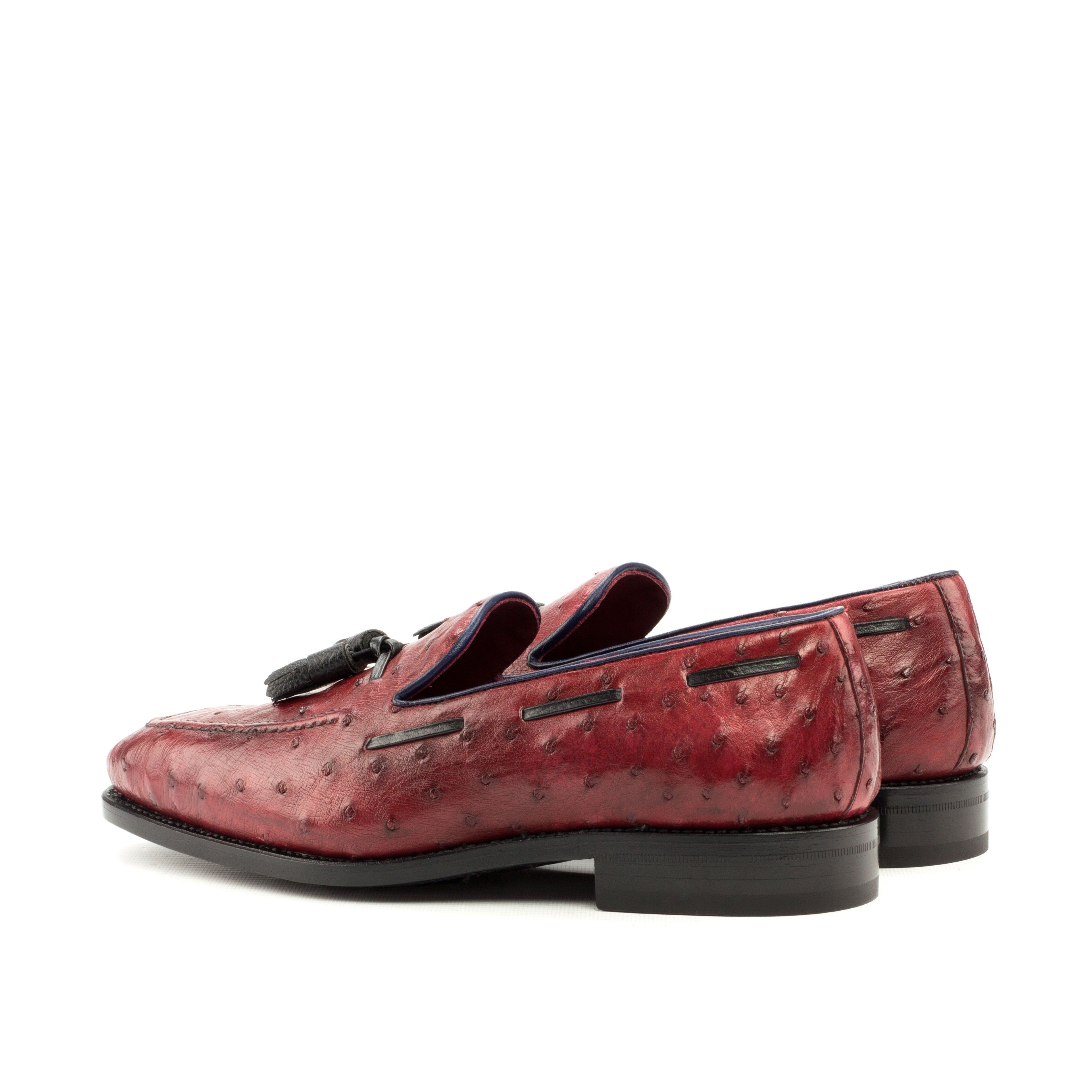 Red Ostrich Loafer