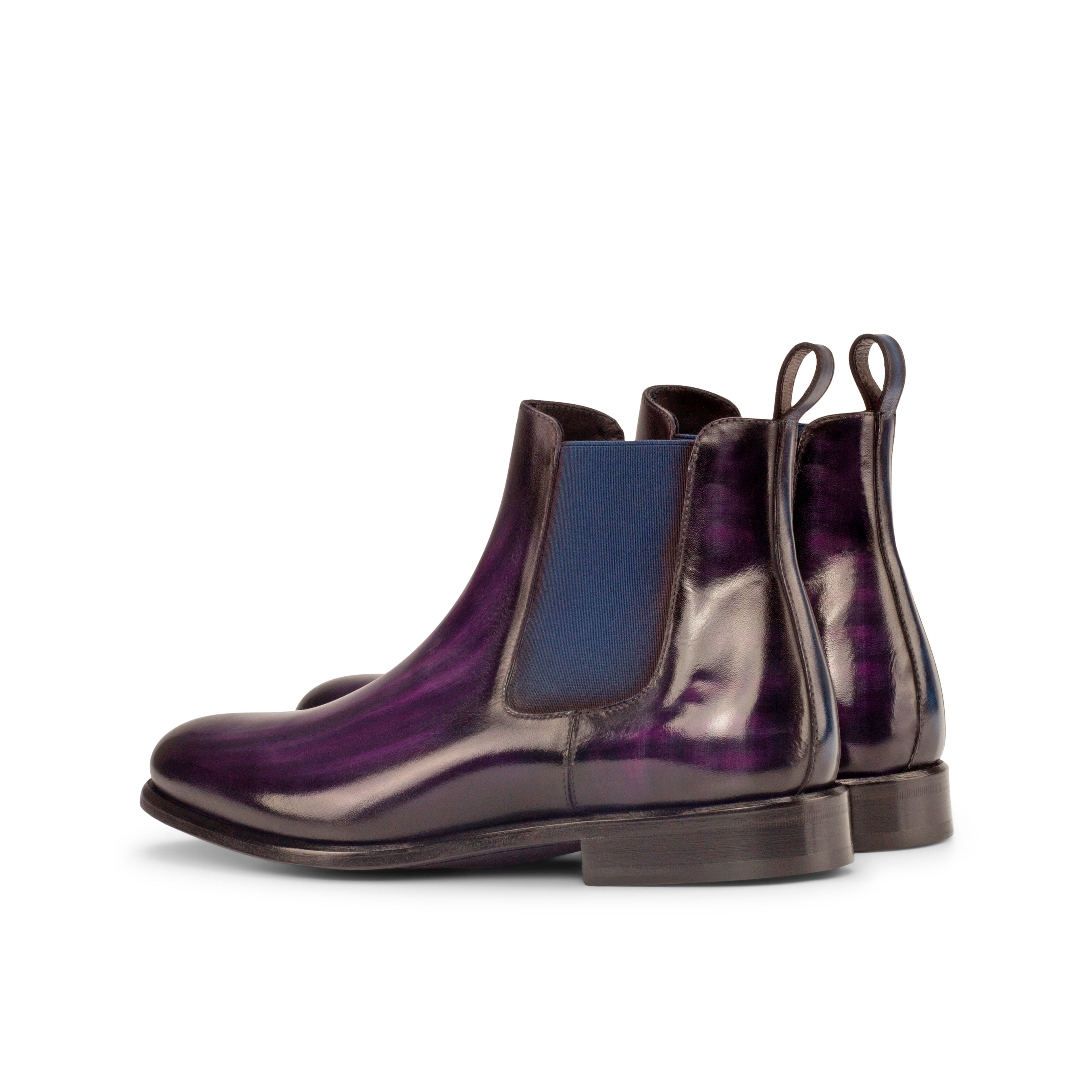 Purple Crust Patina Chelsea Boot