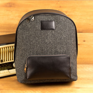 Nailhead & Black Painted Full Grain Backpack