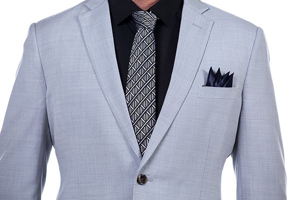 Premium Light Grey Solid Suit