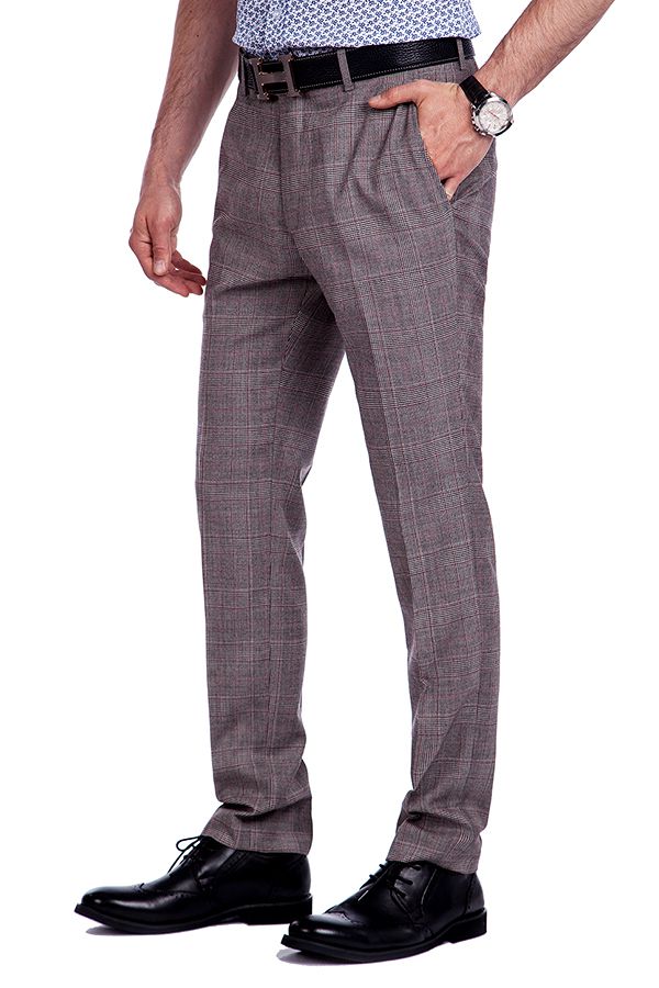 Premium Grey with Madras Check Suit