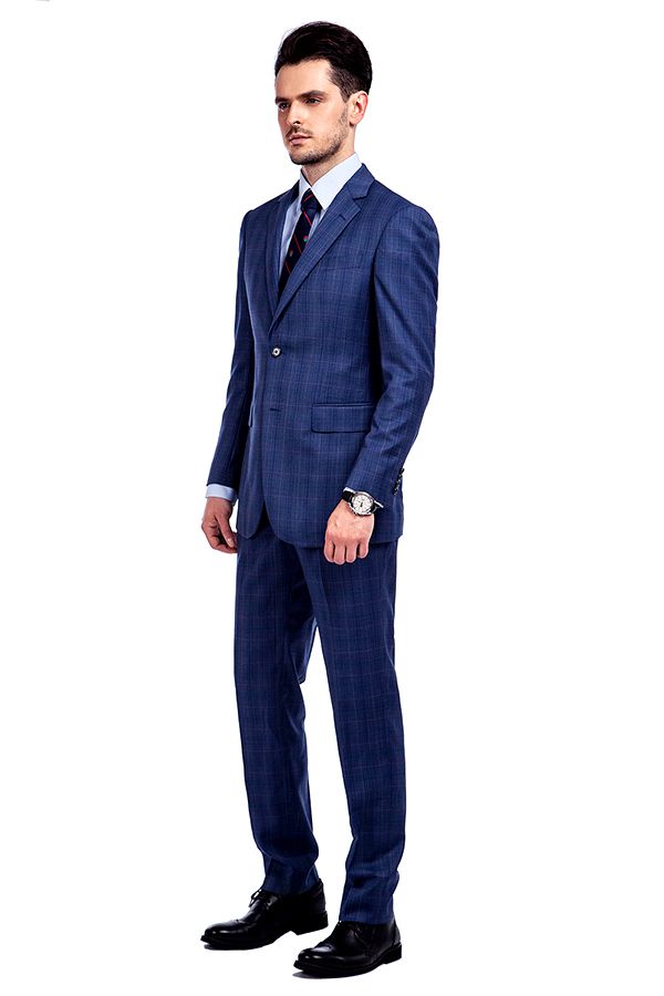 Blue on Blue Prince of Wales Suit