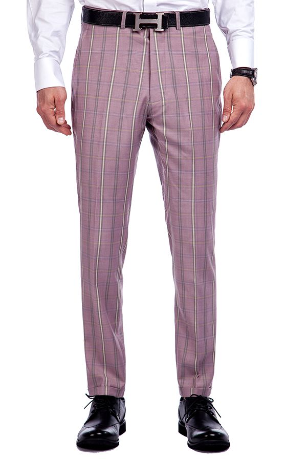 Pink Multicolored Stripe Suit