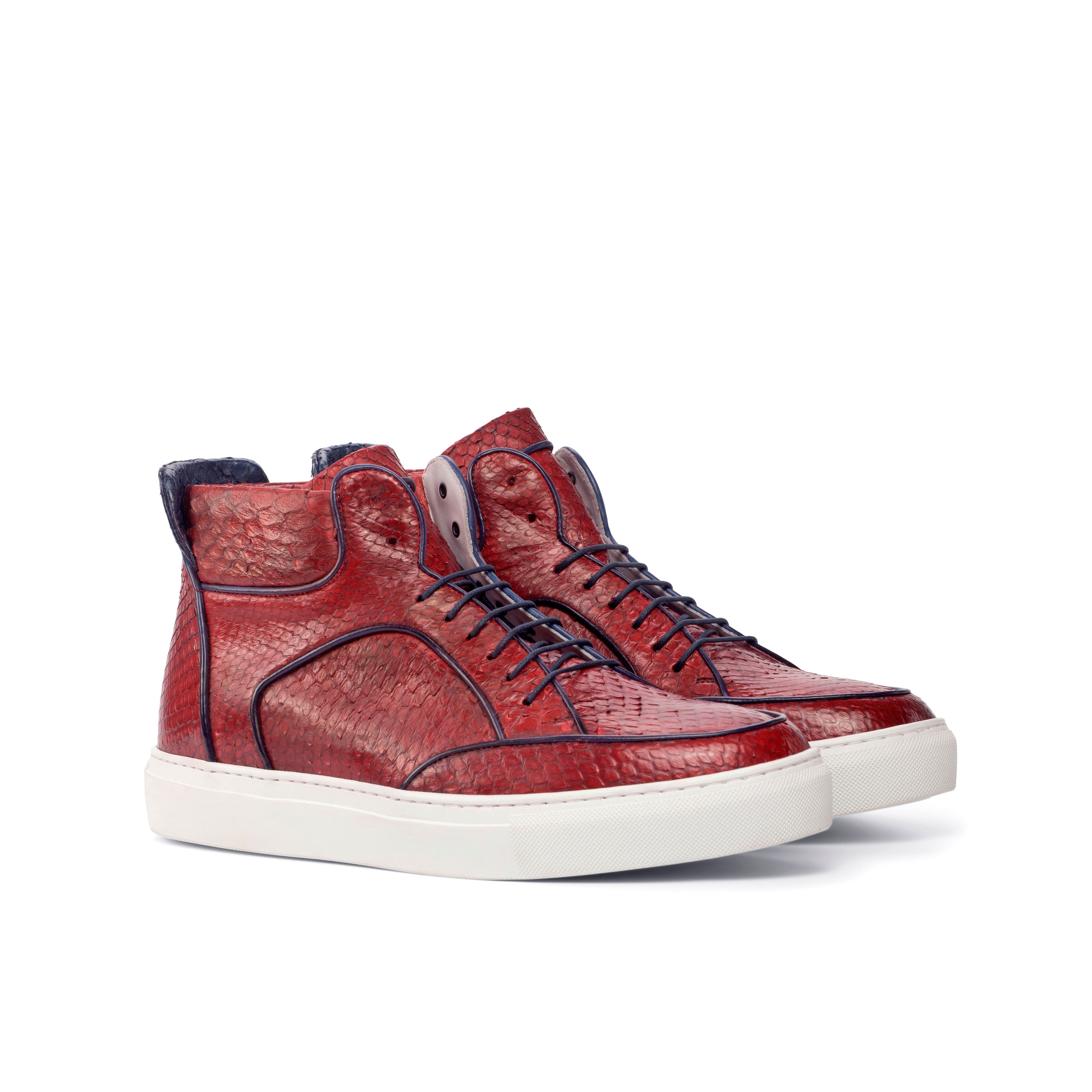 Red Exotic Python High Top