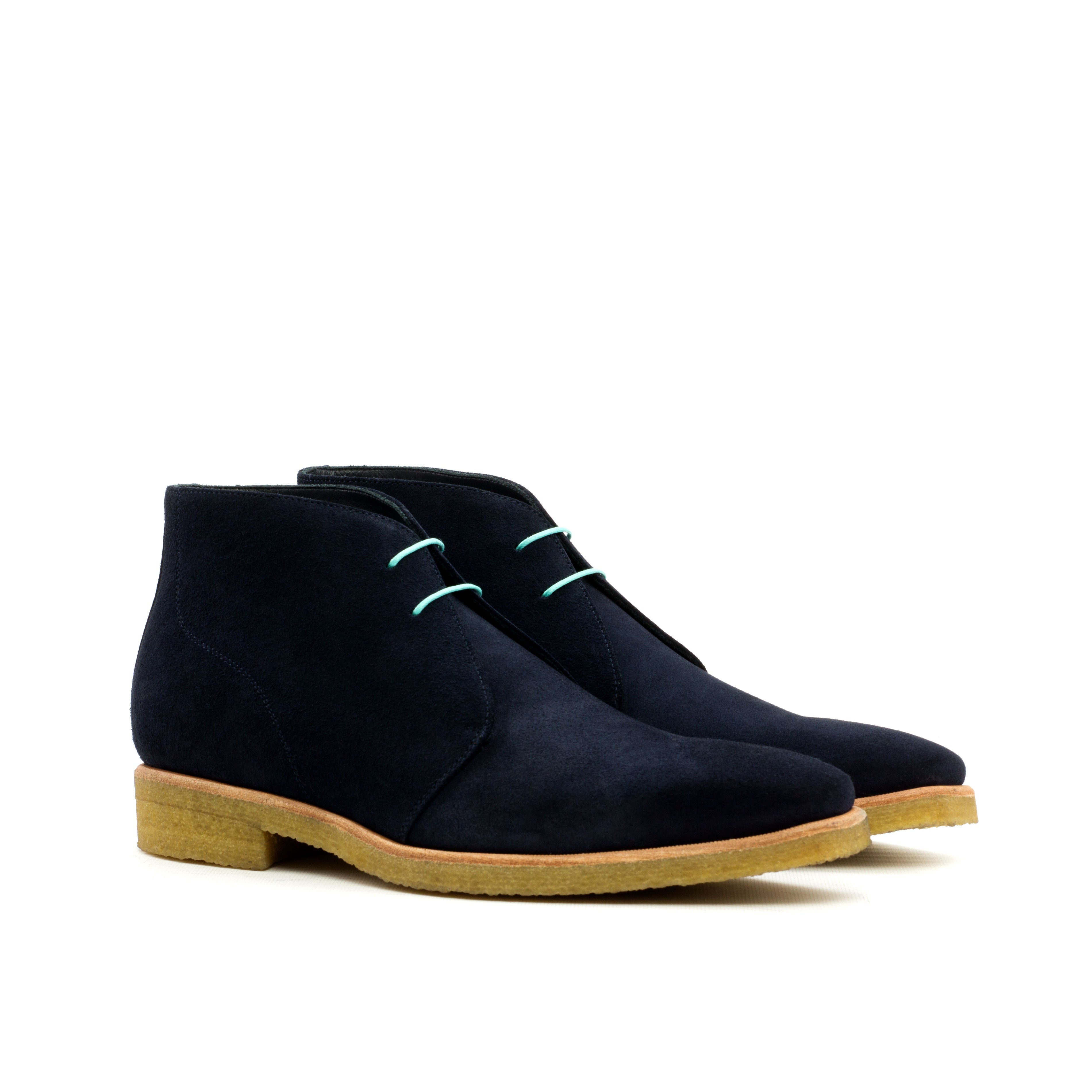 Navy Lux Suede Chukka Boot