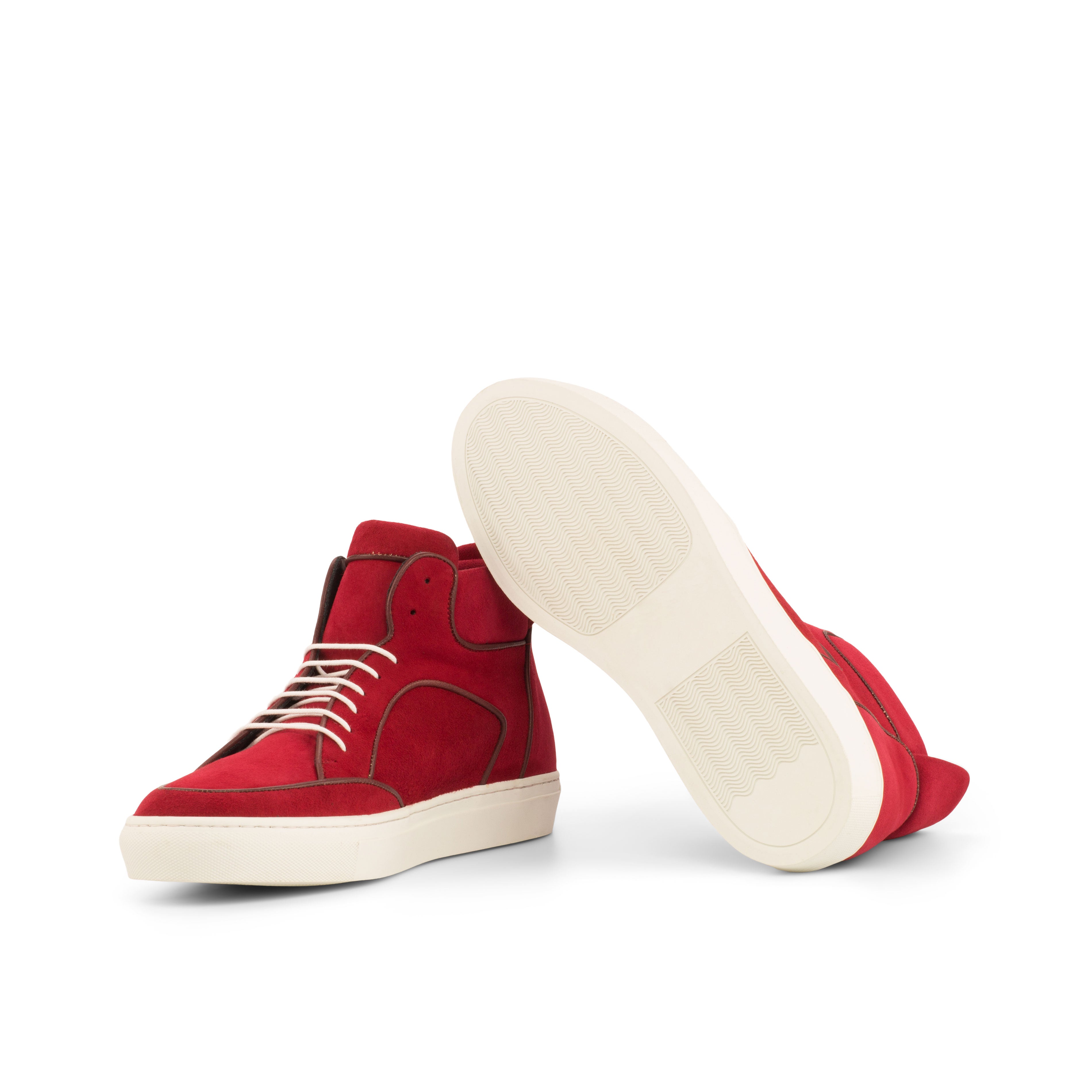 Red Kid Suede High Top